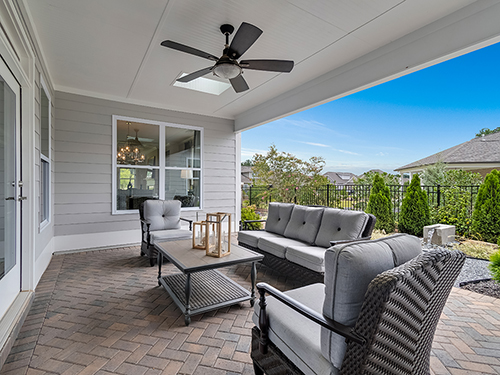 Windsong courtyard's are great outdoor living spaces >